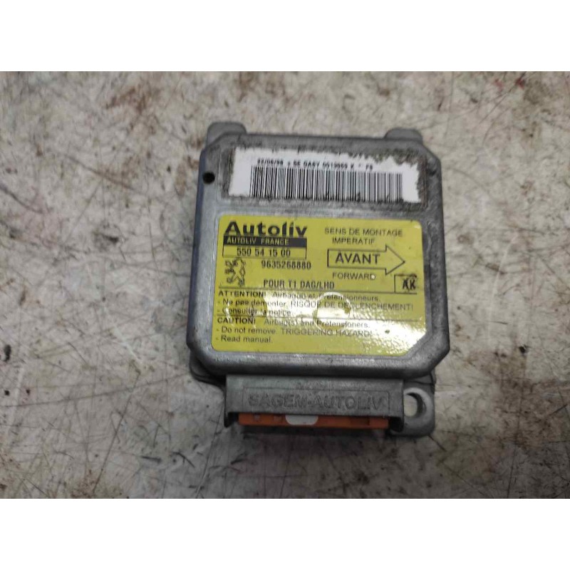 Recambio de centralita airbag para peugeot 206 berlina 1.9 diesel referencia OEM IAM 9635268880 550541500 