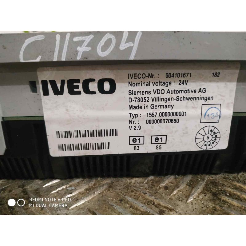 Recambio de cuadro instrumentos para iveco stralis (as) fsa t / p 4x2 gran espacio referencia OEM IAM 504101671 - Amarillo 2