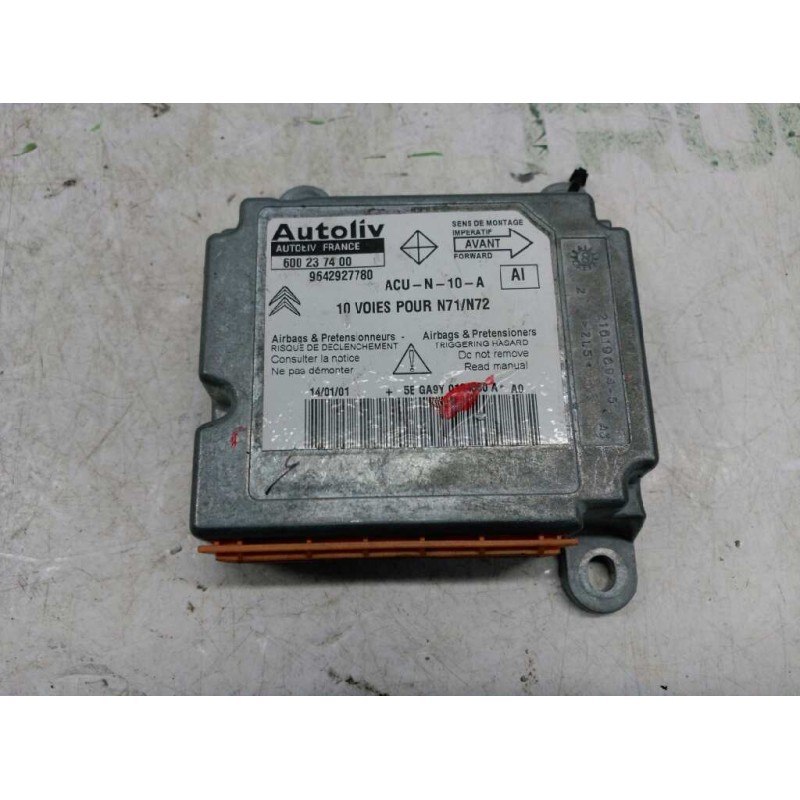 Recambio de centralita airbag para citroën xsara berlina 1.9 d sx referencia OEM IAM 9642927780  