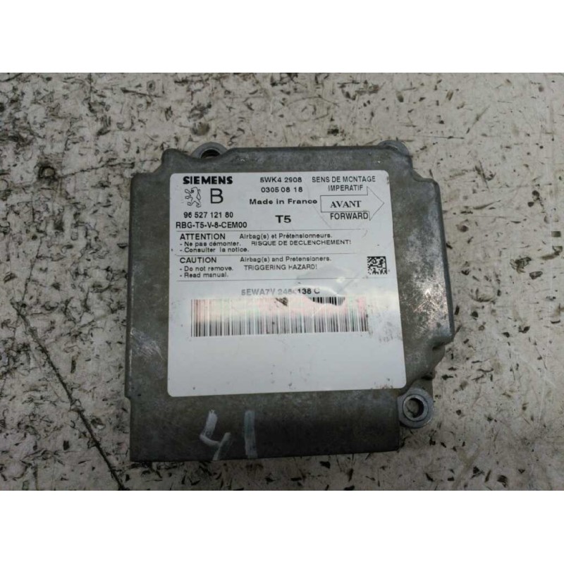 Recambio de centralita airbag para peugeot 307 (s1) xr referencia OEM IAM 9652712180  