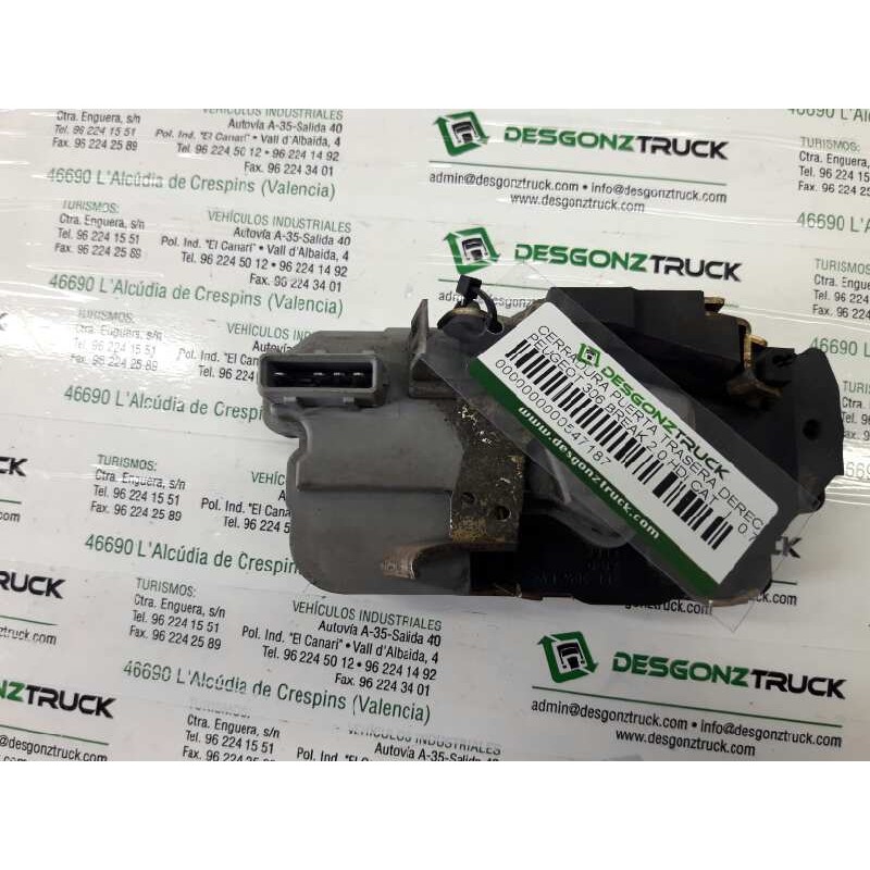 Recambio de cerradura puerta trasera derecha para peugeot 306 break 2.0 hdi cat referencia OEM IAM   