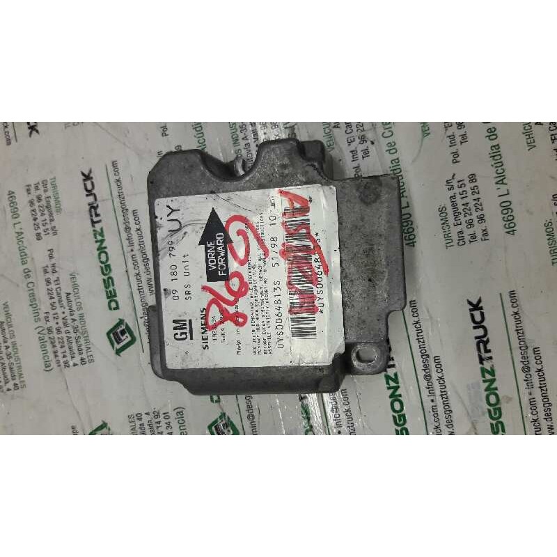 Recambio de centralita airbag para opel astra g berlina club referencia OEM IAM 09180799  