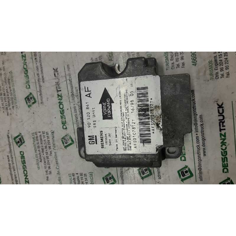 Recambio de centralita airbag para opel astra g berlina club referencia OEM IAM AFS01078113T  