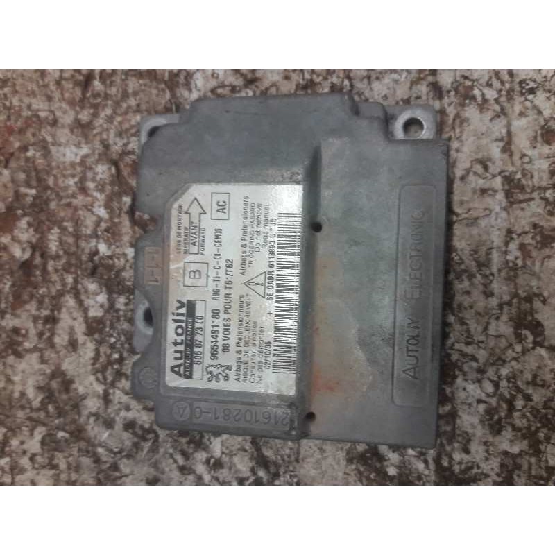 Recambio de centralita airbag para peugeot 307 break/sw (s2) sw pack referencia OEM IAM 9654491180 606877300 