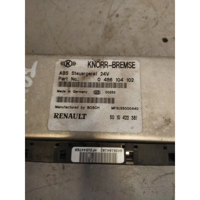 Recambio de modulo electronico para renault hd 340.18 / 26 premium e2 referencia OEM IAM 5010422381 04866104102 CENTRALITA ABS - Amarillo 2