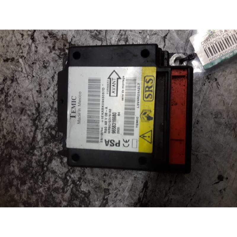 Recambio de centralita airbag para citroën c3 1.4 hdi sx plus referencia OEM IAM 9658316680  