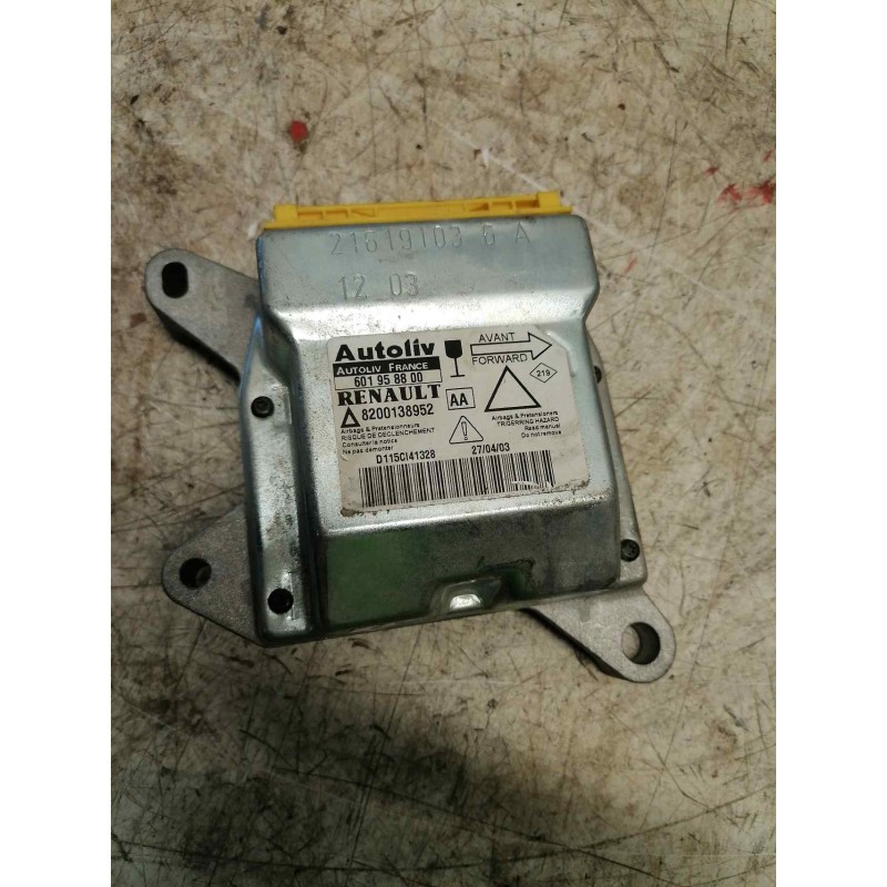 Recambio de centralita airbag para renault laguna ii (bg0) 1.9 dci diesel referencia OEM IAM 8200138952 601958800 