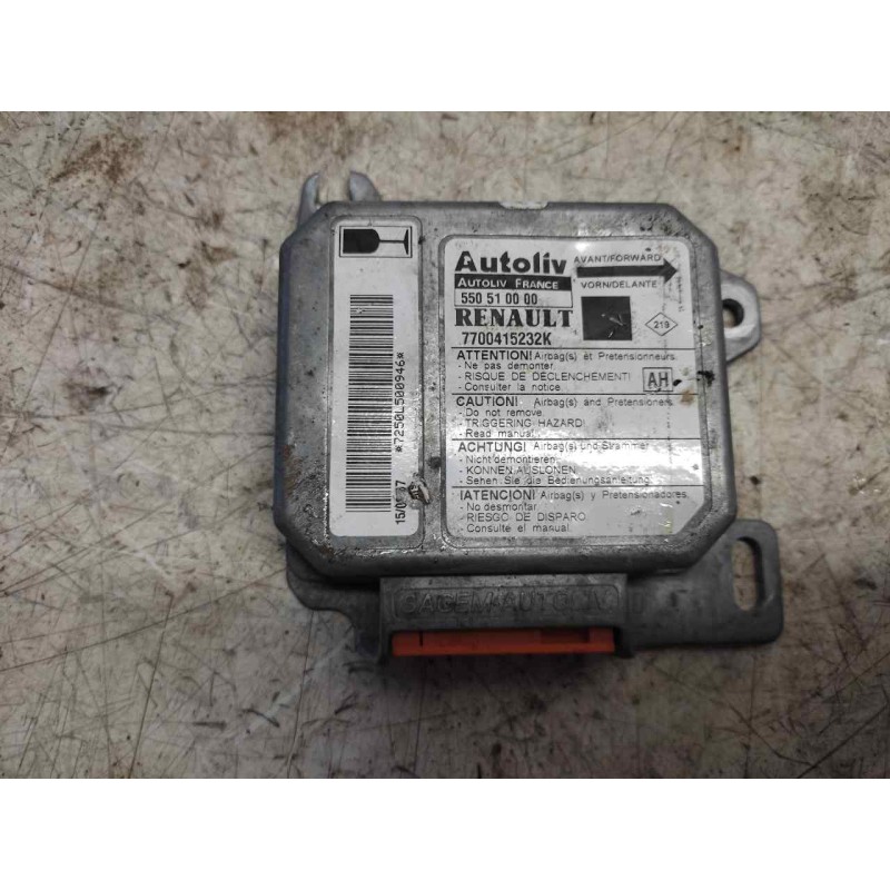 Recambio de centralita airbag para renault scenic (ja..) 1.9 dti diesel referencia OEM IAM 7700415232K 550510000 