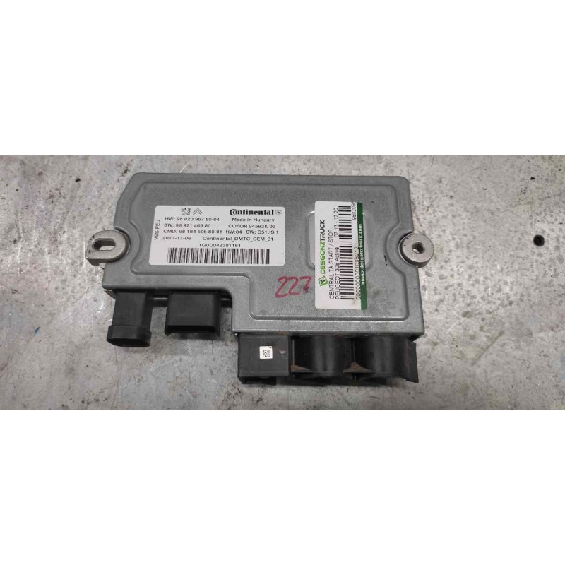 Recambio de centralita start / stop para peugeot 308 active referencia OEM IAM 980209678004 9692146980 94563K02