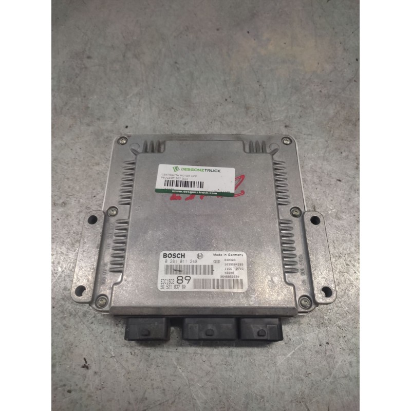 Recambio de centralita motor uce para peugeot 307 (s1) 2.0 hdi fap cat referencia OEM IAM 0281011248 9646850580 9652183780