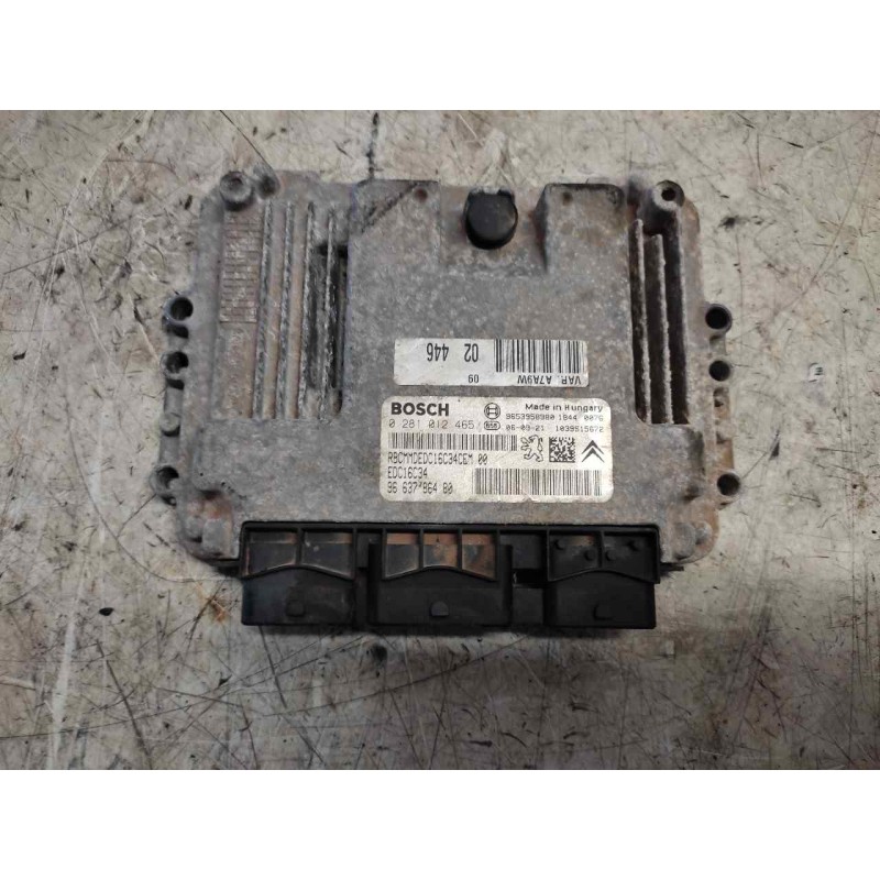 Recambio de centralita motor uce para peugeot 207 xs pack referencia OEM IAM 0281012465 9663786480 9653958980