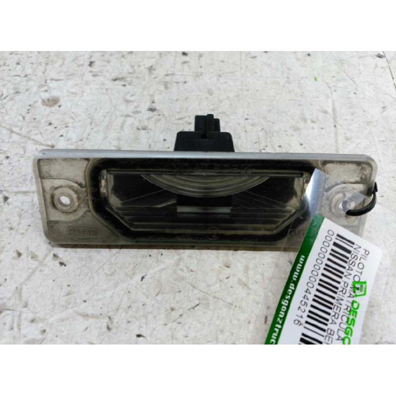 Recambio de piloto matricula para nissan primera berl./familiar (p10/w10) gx berlina (a,e) referencia OEM IAM 2651090J00  