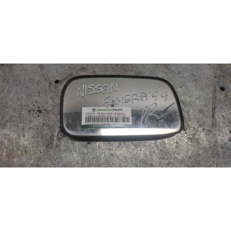 Recambio de cristal retrovisor derecho para nissan almera (n15) 1.4 16v cat referencia OEM IAM   