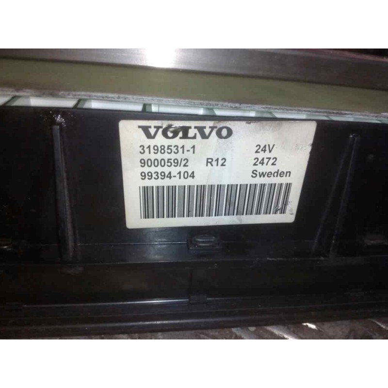 Recambio de cuadro instrumentos para volvo fm 12 2002  fsa  xlow 4x2 largo, bajo referencia OEM IAM 3198531 - Rojo 3