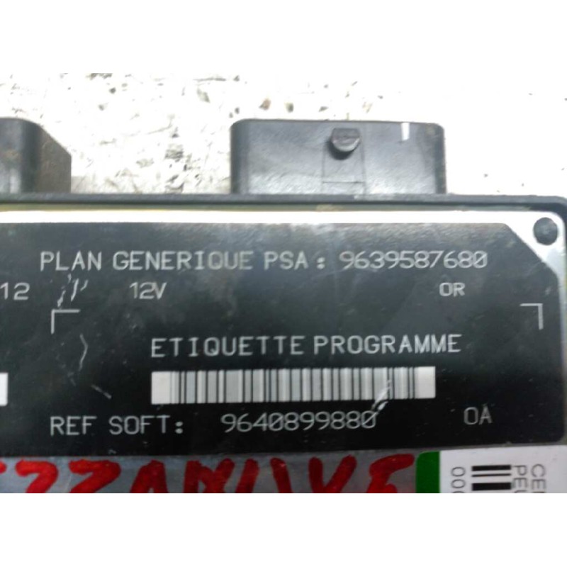 Recambio de centralita motor uce para peugeot 206 berlina 1.9 diesel referencia OEM IAM 9639587680 9640899880 R04080015G 3