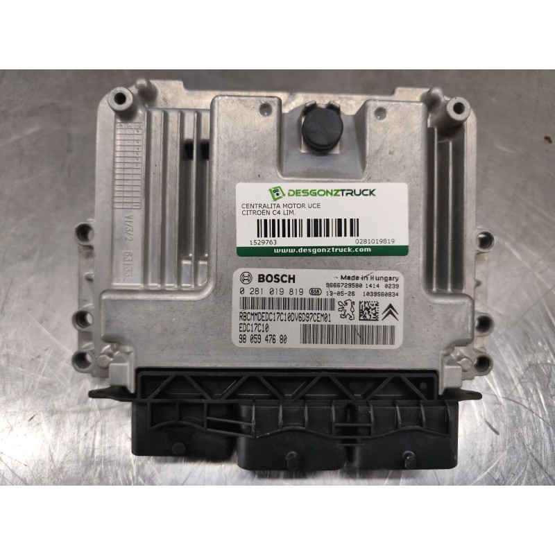 Recambio de centralita motor uce para citroën c4 lim. business referencia OEM IAM 0281019819 9805947680 