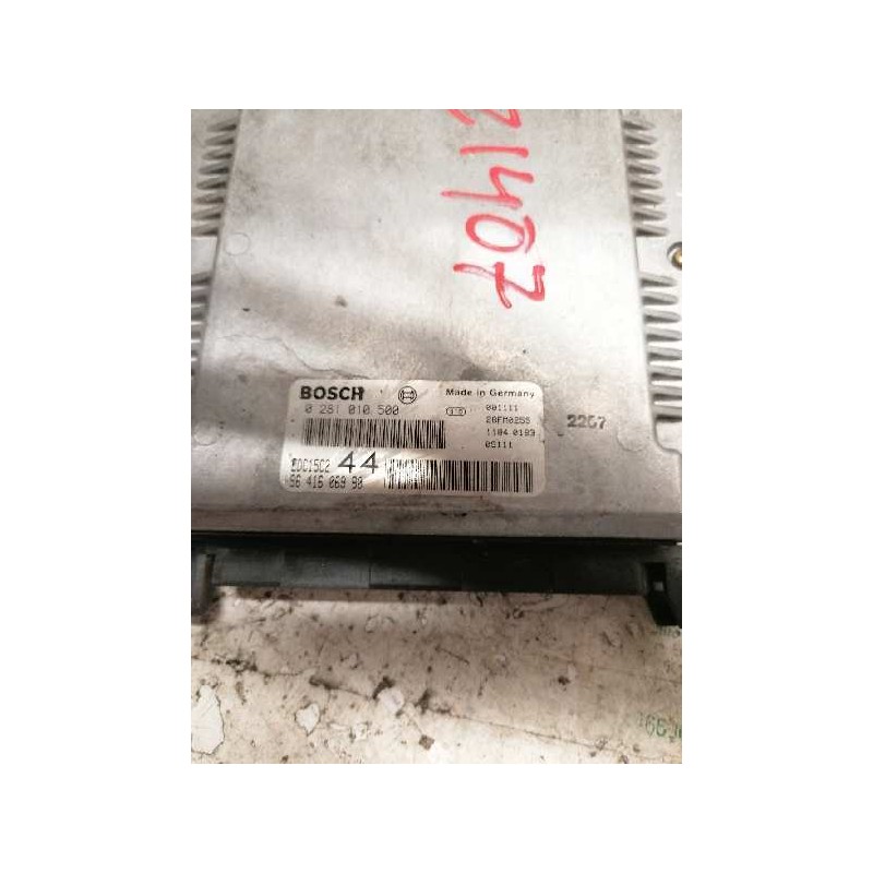Recambio de centralita motor uce para peugeot 206 berlina xs referencia OEM IAM 0281010500 9641606980 28FM0259 - Gris 2