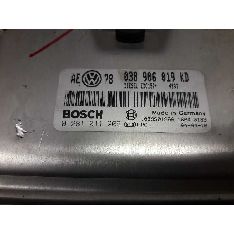 Recambio de centralita motor uce para volkswagen passat berlina (3b3) 1.9 tdi referencia OEM IAM 038906019KD 0281011205 2