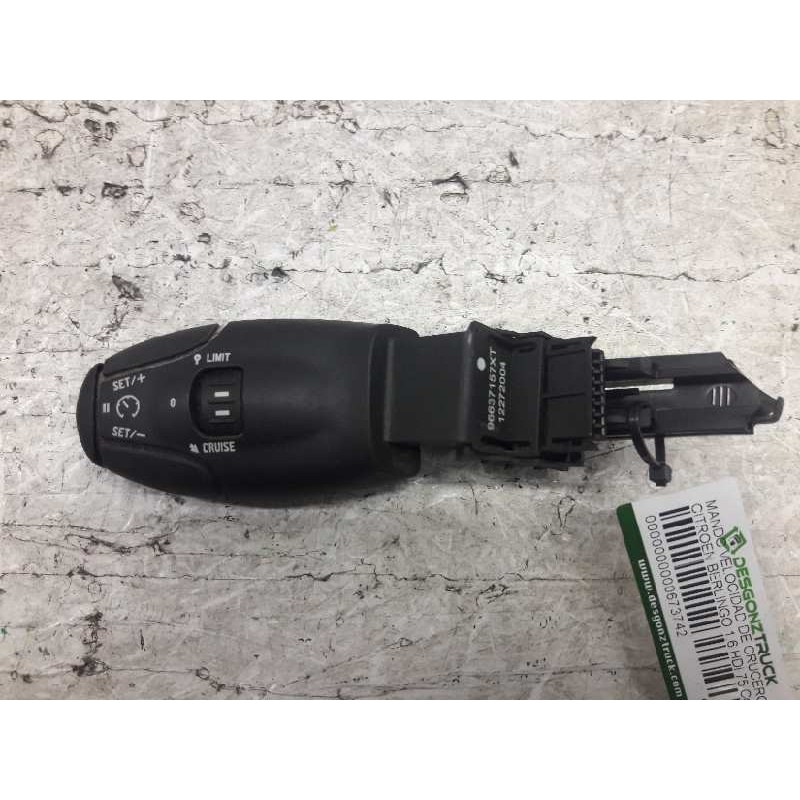 Recambio de mando velocidad de crucero para citroën berlingo 1.6 hdi 75 collection familiar referencia OEM IAM 96637157XT  