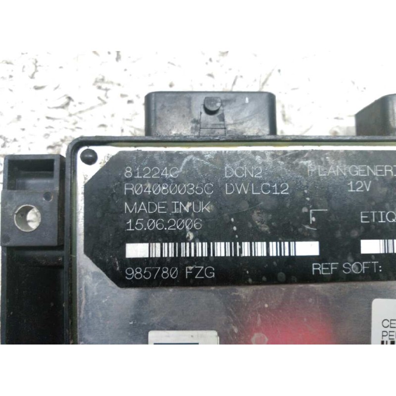 Recambio de centralita motor uce para peugeot partner (s2) 1.9 diesel referencia OEM IAM 9650359580 9661879080 - Blanco 2