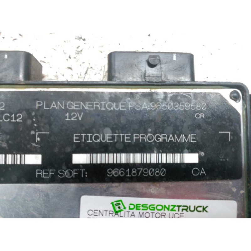 Recambio de centralita motor uce para peugeot partner (s2) 1.9 diesel referencia OEM IAM 9650359580 9661879080 - Blanco 3