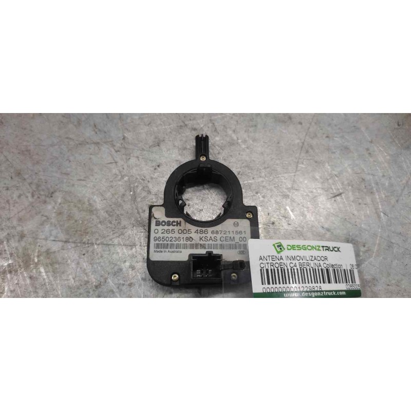 Recambio de antena inmovilizador para citroën c4 berlina collection referencia OEM IAM 0265005486 9650236180 