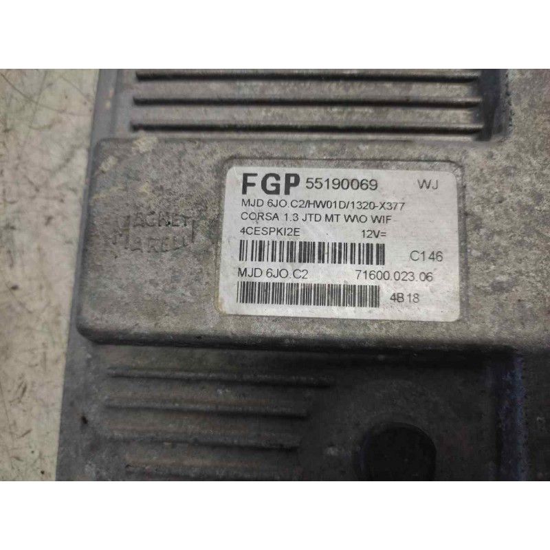 Recambio de centralita motor uce para opel corsa c blue line referencia OEM IAM 55190069 7160002306 - Gris 2