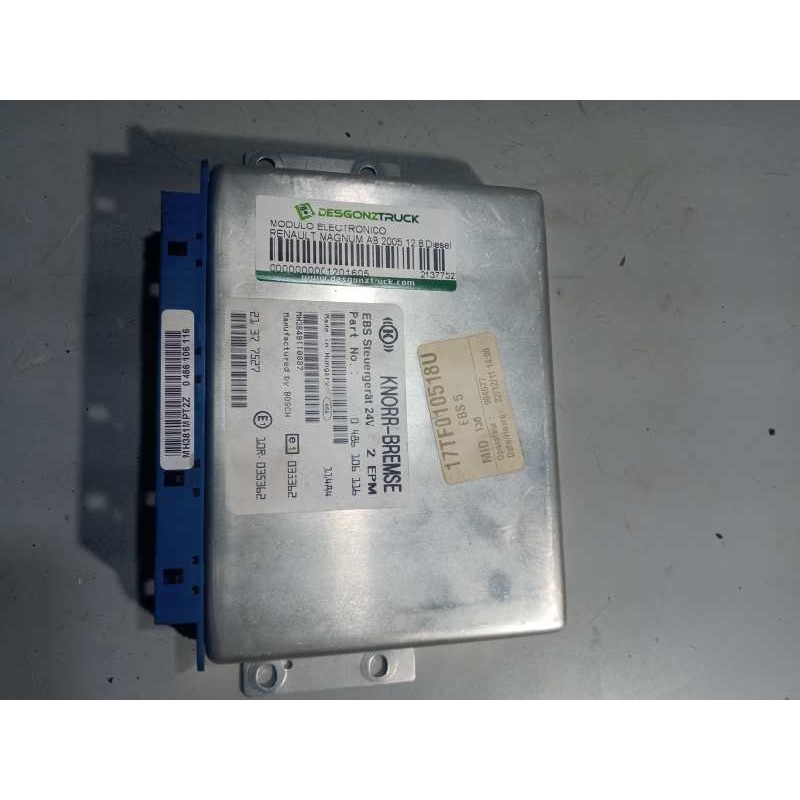 Recambio de modulo electronico para renault magnum ab 2005 12.8 diesel referencia OEM IAM 21377527 0486106116 CENTRALITA EBS