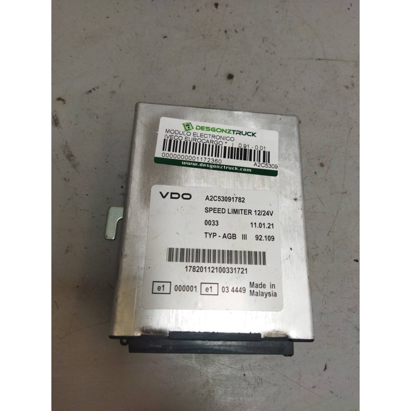 Recambio de modulo electronico para iveco eurocargo referencia OEM IAM A2C53091782 AGBIII CENTRALITA LIMITADOR VELOCIDAD