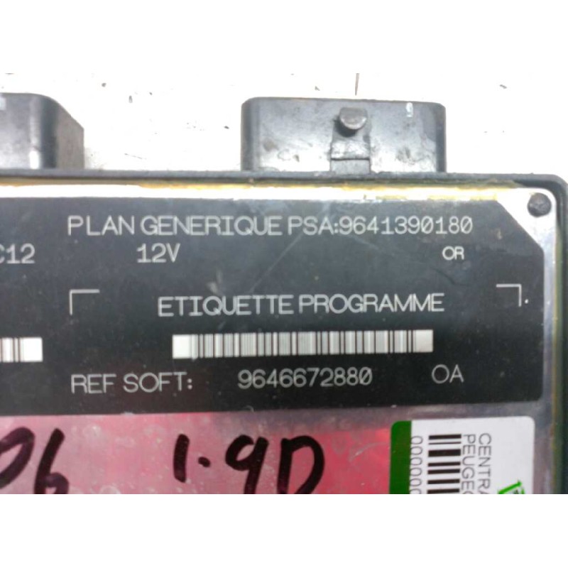 Recambio de centralita motor uce para peugeot 206 berlina x-line referencia OEM IAM 9641390180 9646672880 R04080030C - Naranja 3