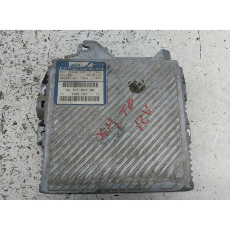 Recambio de centralita motor uce para citroën xm berlina turbo d 12 sx referencia OEM IAM R04010020C 9630509280 