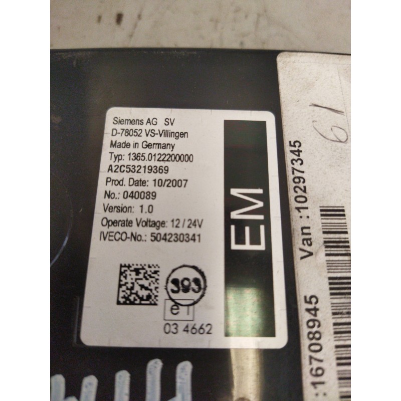 Recambio de modulo electronico para iveco stralis (ad/at) fg at   4x2 larga distancia referencia OEM IAM 504230341 - Blanco 2