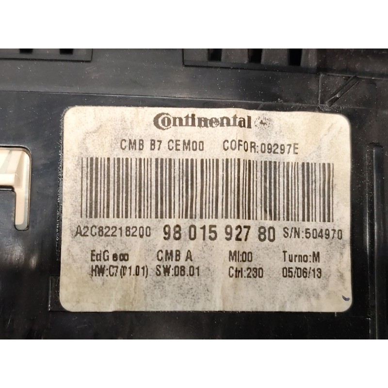 Recambio de cuadro instrumentos para citroën c4 lim. business referencia OEM IAM 9801592780 - Gris 2