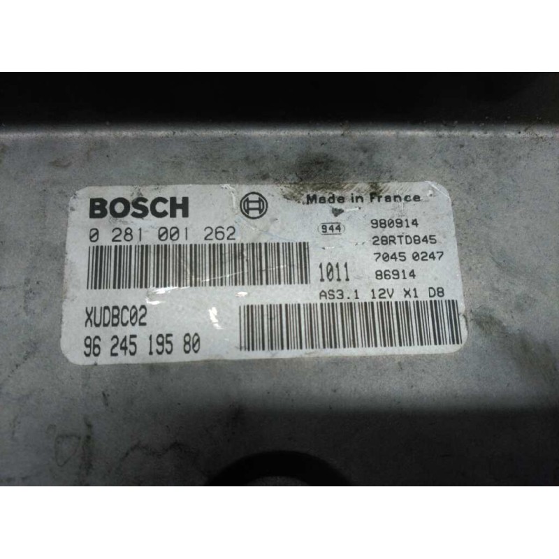 Recambio de centralita motor uce para peugeot 406 berlina (s1/s2) sldt referencia OEM IAM 0281001262 9624519580 - Azul 3