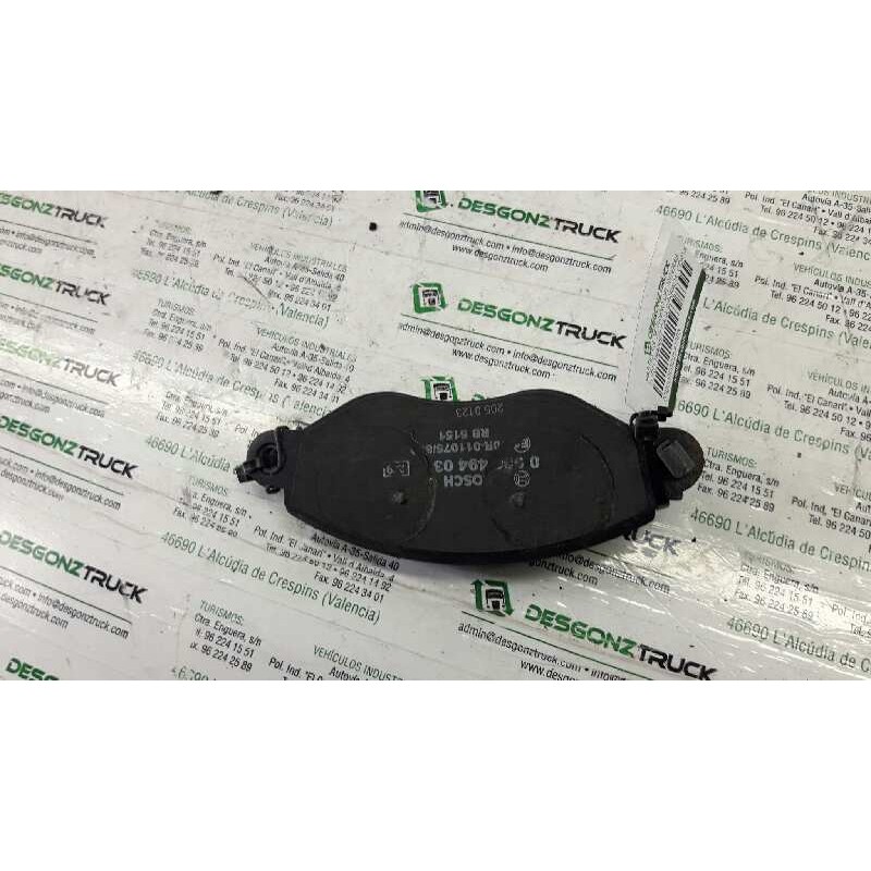 Recambio de pastillas de freno delanteras para ford transit caja cerrada, corta (fy) (2000 =>) ft 260 2.0 referencia OEM IAM - Blanco