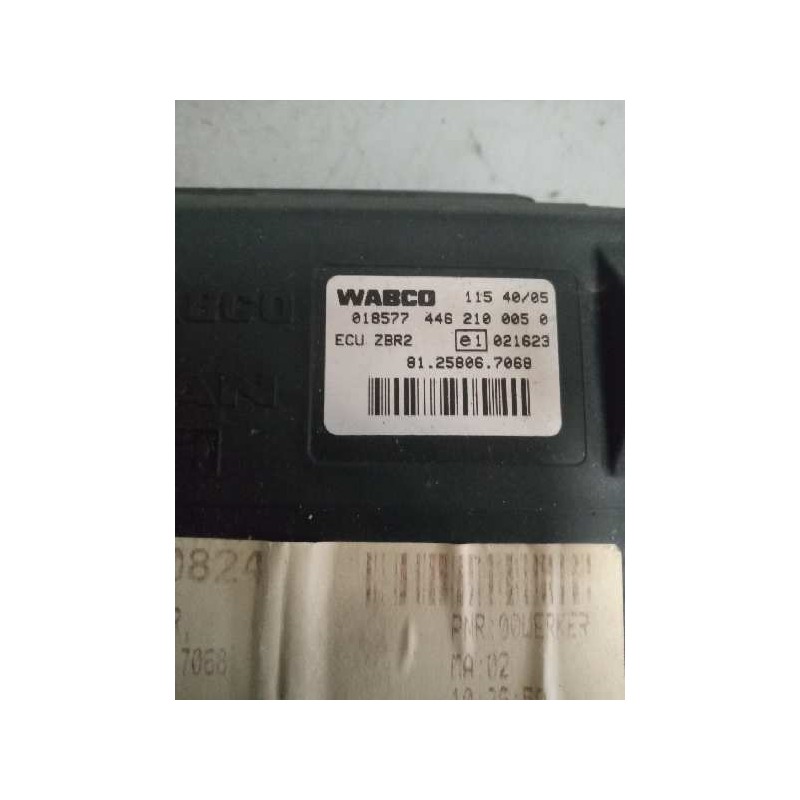 Recambio de modulo electronico para man tg - l 12.210 4.6 diesel referencia OEM IAM 81258067068 4462100050 CENTRALITA ECU ZBR - Blanco 2