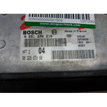 Recambio de centralita motor uce para peugeot 206 berlina referencia OEM IAM 0261206216 9632693980 