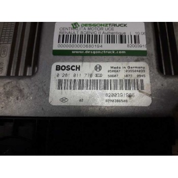 Recambio de centralita motor uce para renault scenic ii authentique referencia OEM IAM 8200391966 0281011776 BOSCH