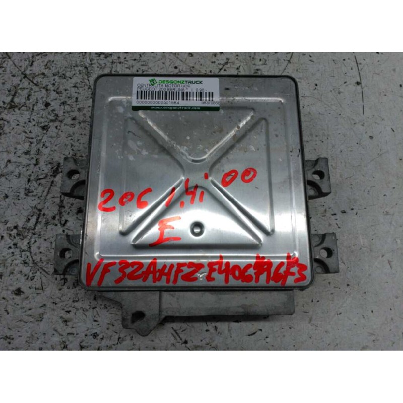 Recambio de centralita motor uce para peugeot 206 berlina referencia OEM IAM 9637086880 - Blanco 3