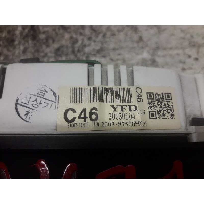 Recambio de cuadro instrumentos para hyundai getz (tb) 1.1 básico referencia OEM IAM 94003 1C010 200387500HC111 20030604 - Verde 2
