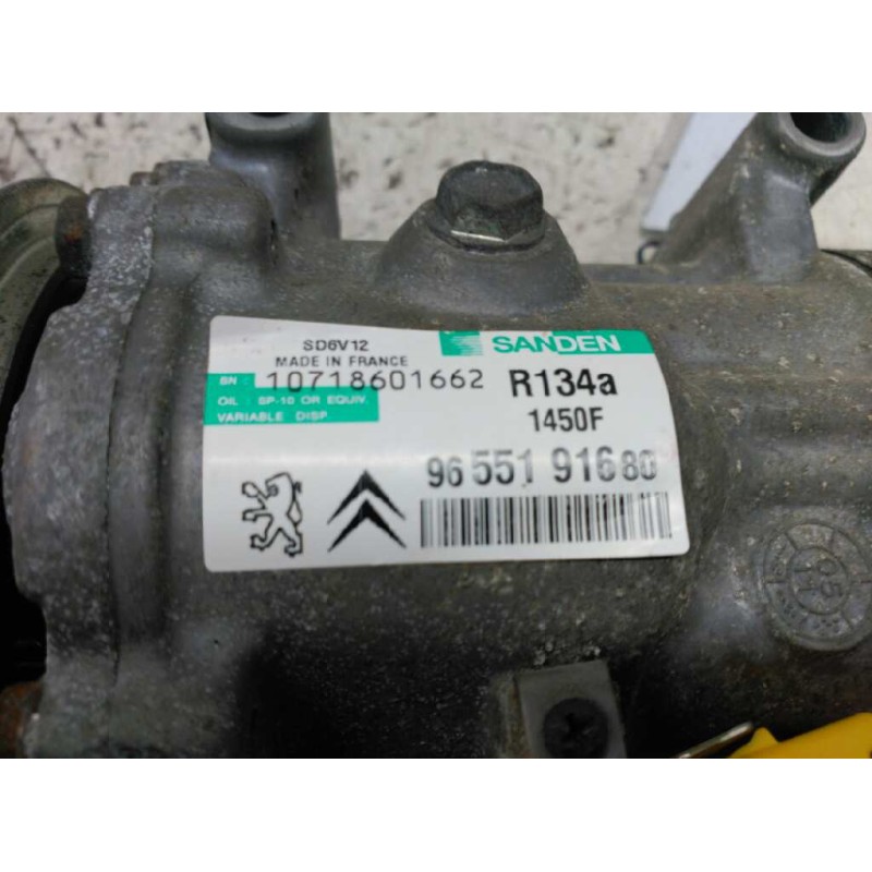 Recambio de compresor aire acondicionado para citroën c2 furio referencia OEM IAM 9655191680 1450F - Azul 4