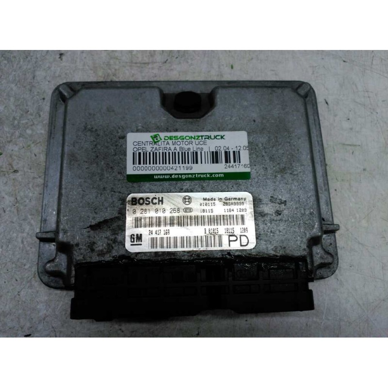 Recambio de centralita motor uce para opel zafira a blue line referencia OEM IAM 24417169 6235496 0281010268