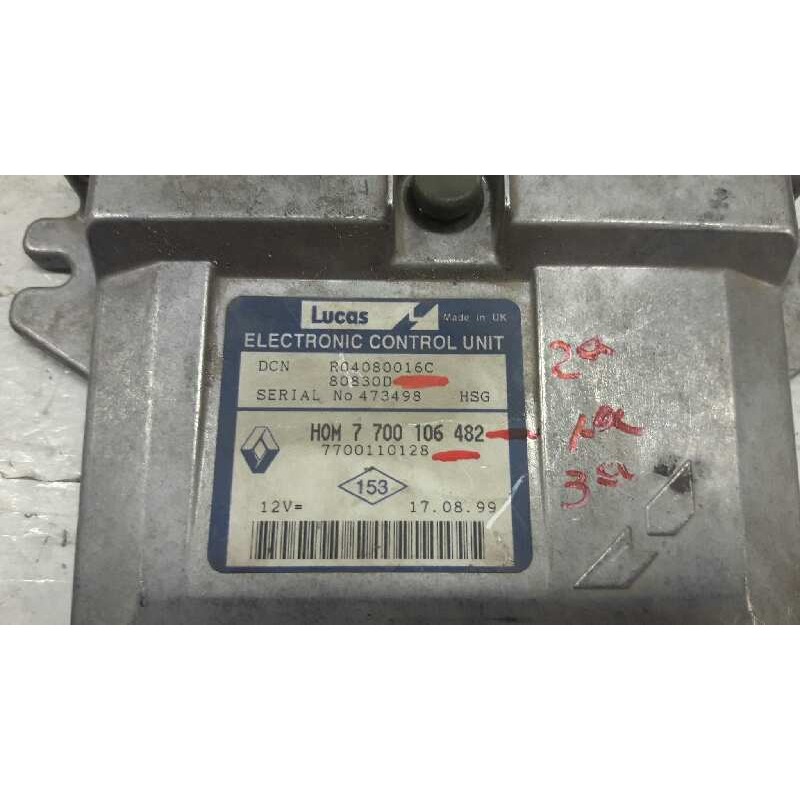 Recambio de centralita motor uce para renault trafic (desde 5.89) referencia OEM IAM 7700106482 7700110128 80830D - Blanco 3