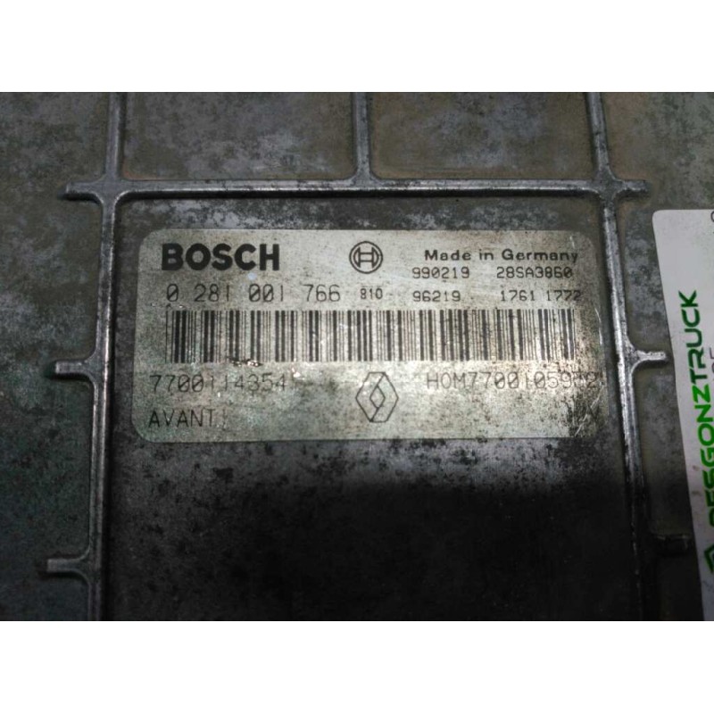 Recambio de centralita motor uce para renault laguna (b56) 1.9 dti diesel cat referencia OEM IAM 700114354 0281001766 HOM7700105 - Verde 2