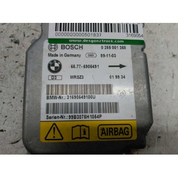 Recambio de centralita airbag para bmw serie 3 berlina (e46) 316i referencia OEM IAM 31690549100U 0285001368 