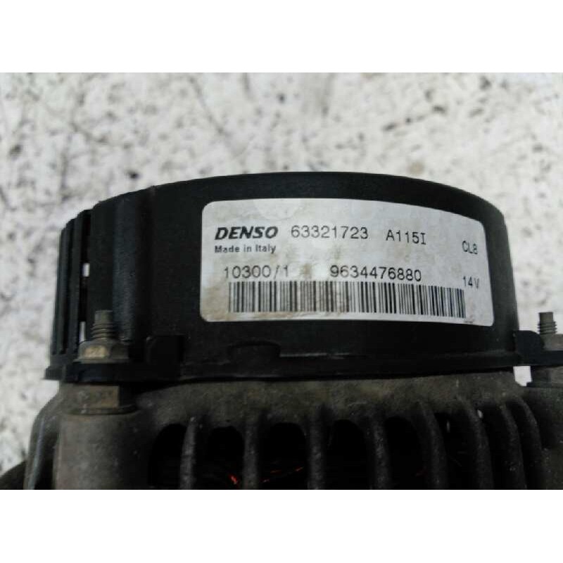 Recambio de alternador para citroën xsara berlina 1.6 16v tonic referencia OEM IAM 9634476880 63321723 DENSO 3