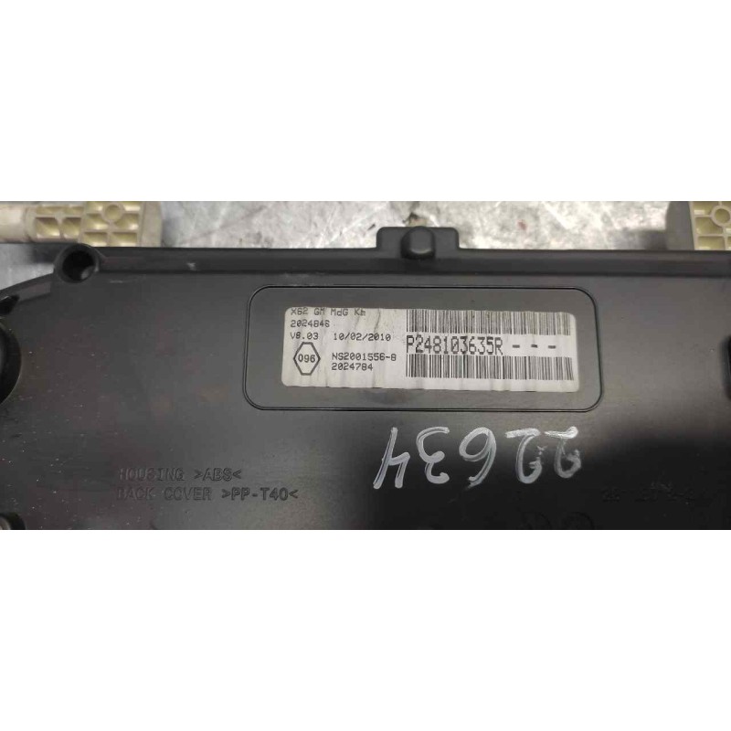 Recambio de cuadro instrumentos para opel movano b kasten/combi ka l1h1 2,8t referencia OEM IAM P248103635R NS20015568 - Blanco 3