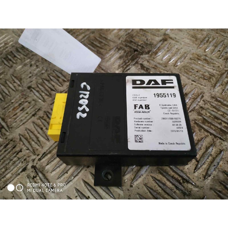 Recambio de modulo electronico para daf serie xf105.xxx fsa 4x2ld space-cab referencia OEM IAM 1955119  