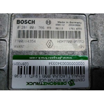 Recambio de centralita motor uce para renault laguna (b56) 1.9 dti referencia OEM IAM 0281001766 BOSCH 