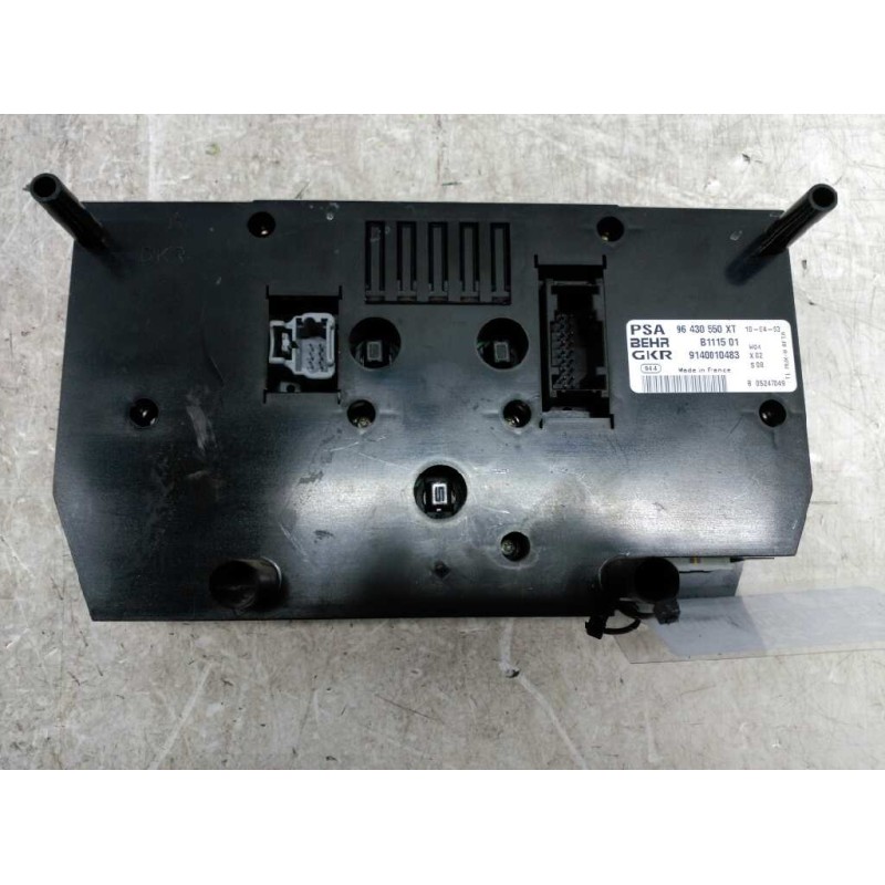 Recambio de mando climatizador para peugeot 206 berlina xs referencia OEM IAM 96430550XT B111501 9140010483 - Negro 2